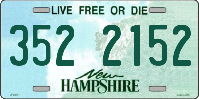 NH license plate 3522152