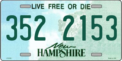 NH license plate 3522153