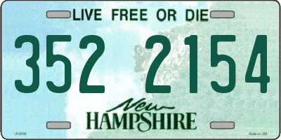 NH license plate 3522154