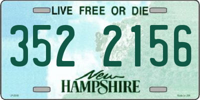 NH license plate 3522156
