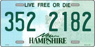 NH license plate 3522182