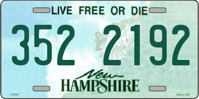 NH license plate 3522192
