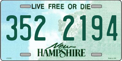 NH license plate 3522194