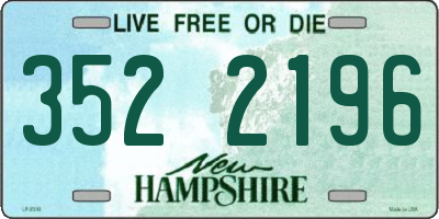 NH license plate 3522196