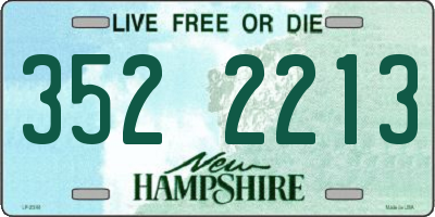 NH license plate 3522213