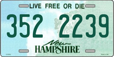 NH license plate 3522239