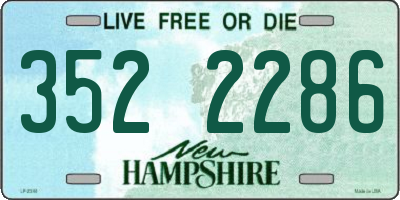NH license plate 3522286