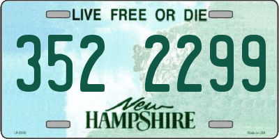 NH license plate 3522299