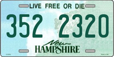 NH license plate 3522320