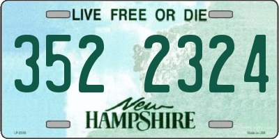 NH license plate 3522324