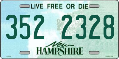 NH license plate 3522328