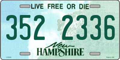 NH license plate 3522336