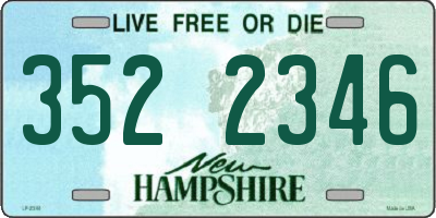 NH license plate 3522346