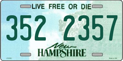 NH license plate 3522357