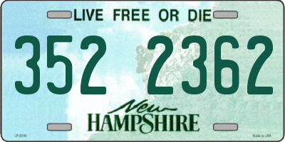 NH license plate 3522362