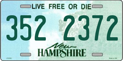 NH license plate 3522372