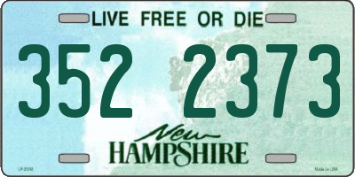 NH license plate 3522373