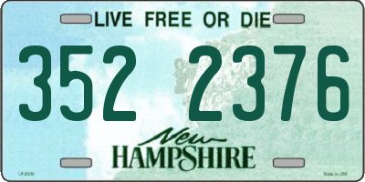 NH license plate 3522376