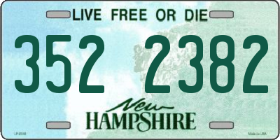 NH license plate 3522382
