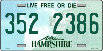 NH license plate 3522386