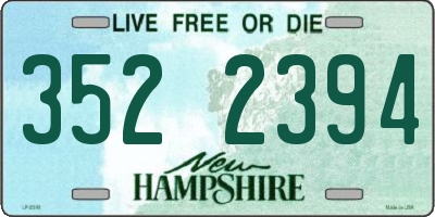 NH license plate 3522394