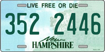 NH license plate 3522446