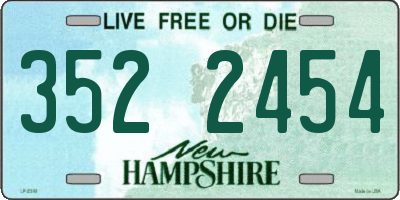 NH license plate 3522454