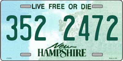 NH license plate 3522472