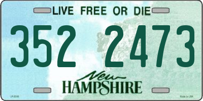 NH license plate 3522473