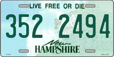 NH license plate 3522494