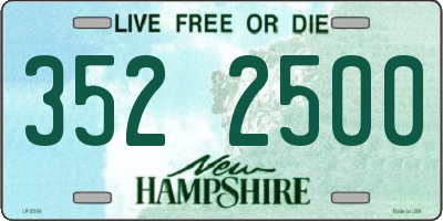 NH license plate 3522500