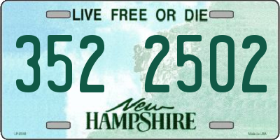 NH license plate 3522502