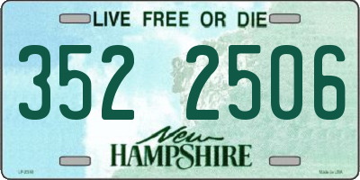 NH license plate 3522506