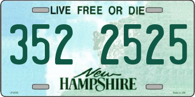 NH license plate 3522525