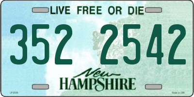 NH license plate 3522542