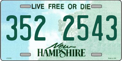 NH license plate 3522543
