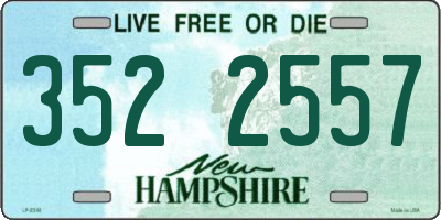 NH license plate 3522557