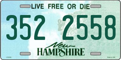 NH license plate 3522558