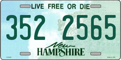 NH license plate 3522565