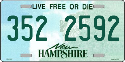 NH license plate 3522592