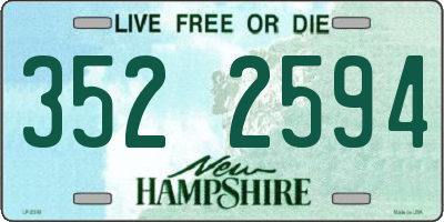 NH license plate 3522594