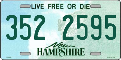 NH license plate 3522595