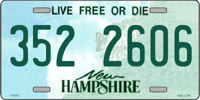 NH license plate 3522606