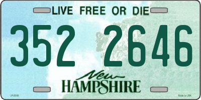 NH license plate 3522646