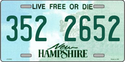 NH license plate 3522652