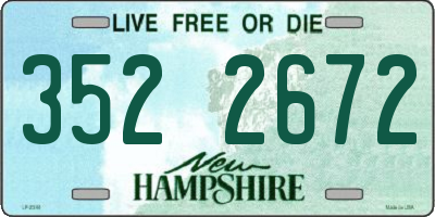 NH license plate 3522672