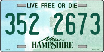 NH license plate 3522673