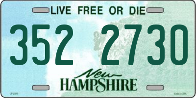 NH license plate 3522730