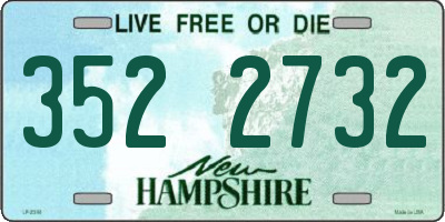 NH license plate 3522732