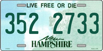 NH license plate 3522733